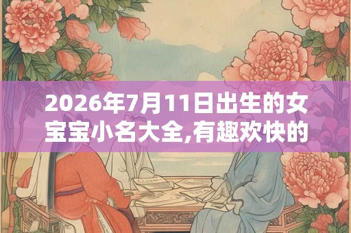 2026年7月11日出生的女宝宝小名大全,有趣欢快的乳名