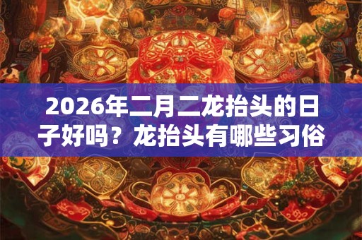 2026年二月二龙抬头的日子好吗？龙抬头有哪些习俗习惯？