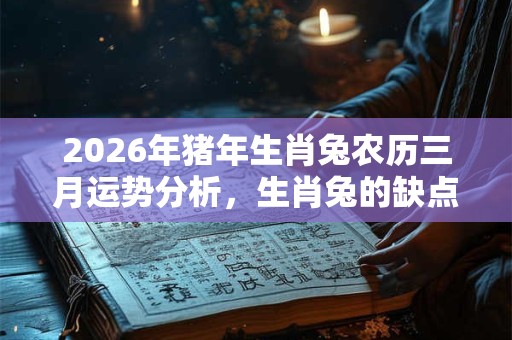 2026年猪年生肖兔农历三月运势分析，生肖兔的缺点有哪些？