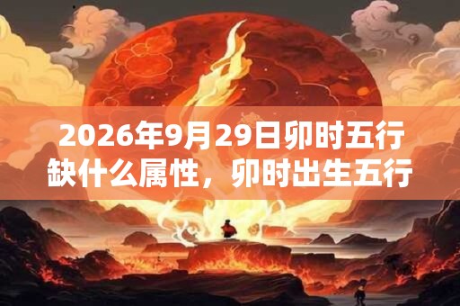2026年9月29日卯时五行缺什么属性，卯时出生五行缺什么