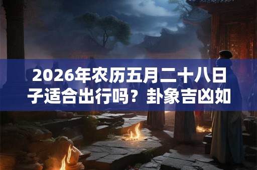 2026年农历五月二十八日子适合出行吗?卦象吉凶如何? 2026年农历五月二十八日子适合出行吗?卦象吉凶如何?