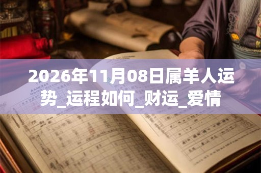 2026年11月08日属羊人运势_运程如何_财运_爱情 2026年11月08日属羊人运势_运程如何_财运_爱情