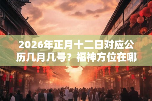 2026年正月十二日对应公历几月几号？福神方位在哪？