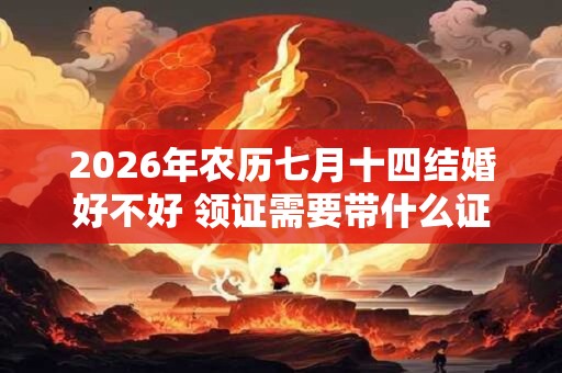 2026年农历七月十四结婚好不好 领证需要带什么证件