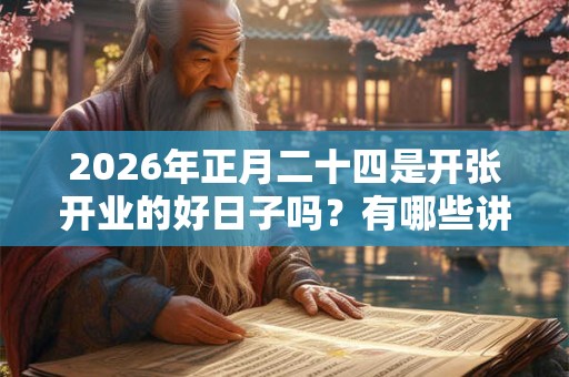 2026年正月二十四是开张开业的好日子吗？有哪些讲究？