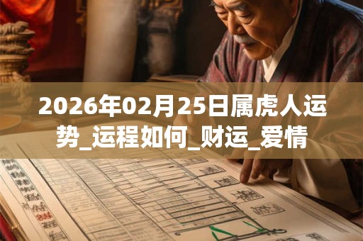 2026年02月25日属虎人运势_运程如何_财运_爱情