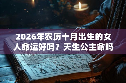2026年农历十月出生的女人命运好吗？天生公主命吗？