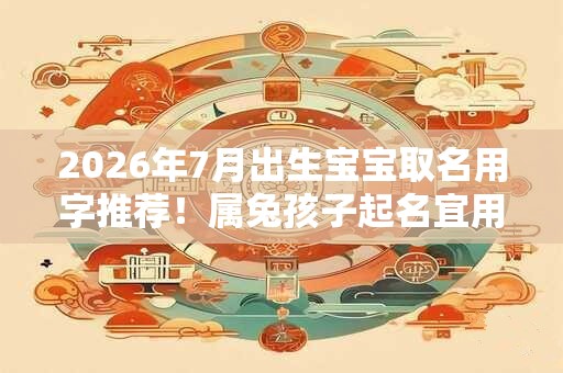 2026年7月出生宝宝取名用字推荐！属兔孩子起名宜用字大全