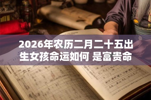 2026年农历二月二十五出生女孩命运如何 是富贵命吗 2026年农历二月二十五出生女孩命运如何 是富贵命吗