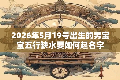 2026年5月19号出生的男宝宝五行缺水要如何起名字