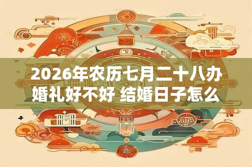 2026年农历七月二十八办婚礼好不好 结婚日子怎么选