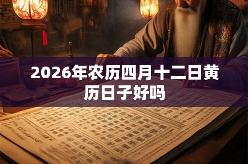 2026年农历四月十二日黄历日子好吗