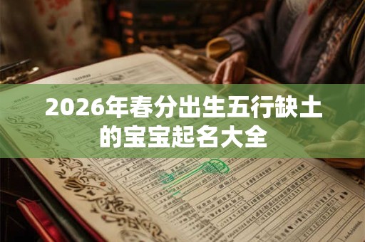 2026年春分出生五行缺土的宝宝起名大全 2026年春分出生五行缺土的宝宝起名大全