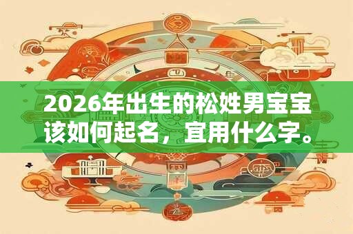 2026年出生的松姓男宝宝该如何起名，宜用什么字。