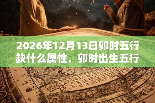 2026年12月13日卯时五行缺什么属性，卯时出生五行缺什么