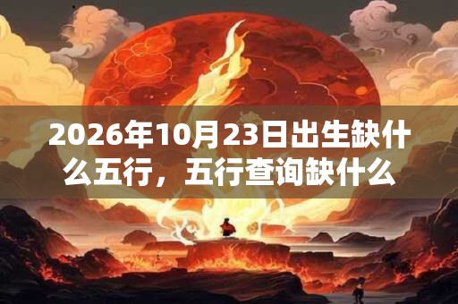 2026年10月23日出生缺什么五行,五行查询缺什么 2026年10月23日出生缺什么五行,五行查询缺什么