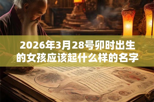 2026年3月28号卯时出生的女孩应该起什么样的名字