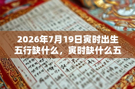 2026年7月19日寅时出生五行缺什么,寅时缺什么五行 2026年7月19日寅时出生五行缺什么,寅时缺什么五行