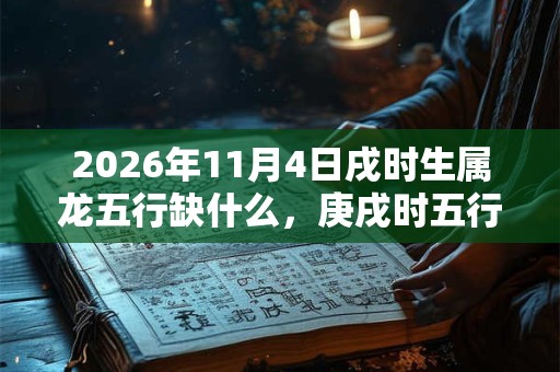 2026年11月4日戌时生属龙五行缺什么，庚戌时五行缺什么