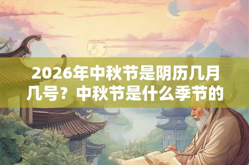 2026年中秋节是阴历几月几号？中秋节是什么季节的节日？