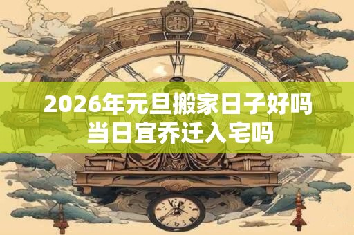 2026年元旦搬家日子好吗 当日宜乔迁入宅吗 2026年元旦搬家日子好吗 当日宜乔迁入宅吗