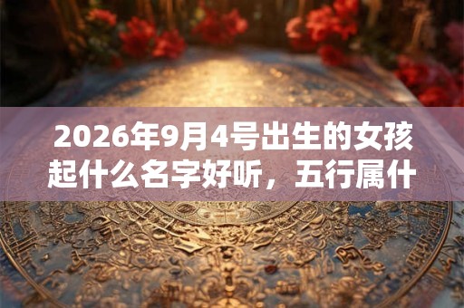 2026年9月4号出生的女孩起什么名字好听,五行属什么 2026年9月4号出生的女孩起什么名字好听,五行属什么