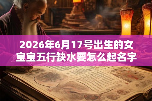 2026年6月17号出生的女宝宝五行缺水要怎么起名字