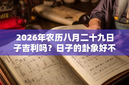 2026年农历八月二十九日子吉利吗？日子的卦象好不好？