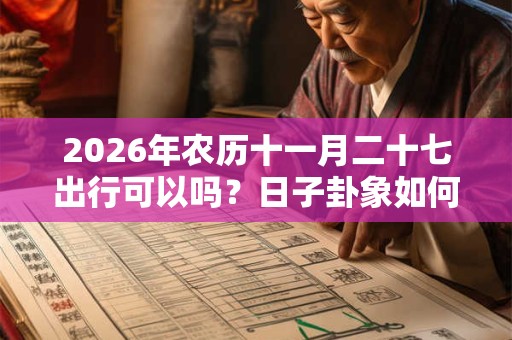 2026年农历十一月二十七出行可以吗？日子卦象如何？