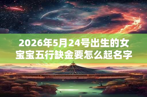 2026年5月24号出生的女宝宝五行缺金要怎么起名字