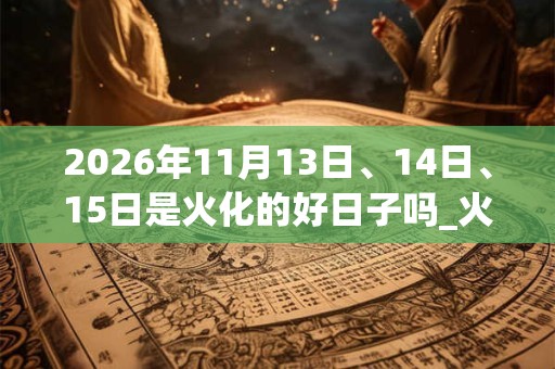 2026年11月13日、14日、15日是火化的好日子吗_火化可以吗