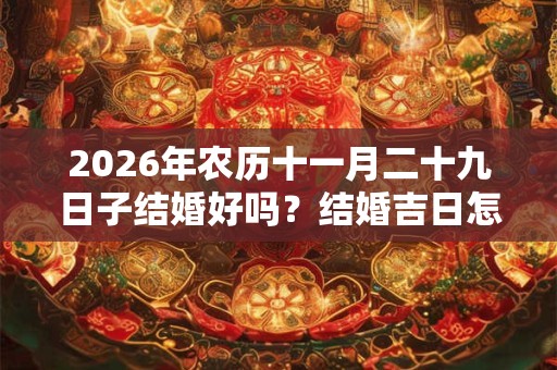 2026年农历十一月二十九日子结婚好吗?结婚吉日怎么选择? 2026年农历十一月二十九日子结婚好吗?结婚吉日怎么选择?