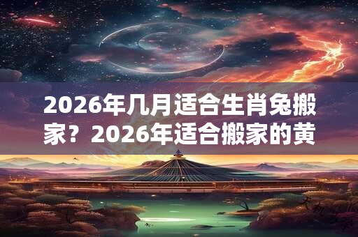 2026年几月适合生肖兔搬家?2026年适合搬家的黄道吉日 2026年几月适合生肖兔搬家?2026年适合搬家的黄道吉日