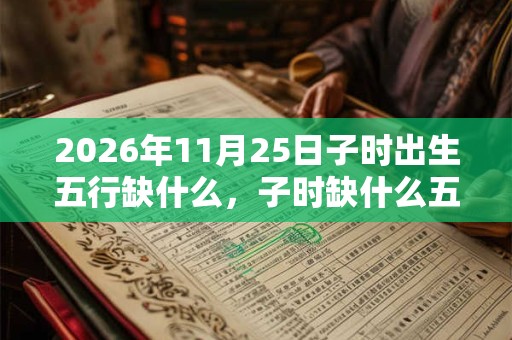 2026年11月25日子时出生五行缺什么，子时缺什么五行