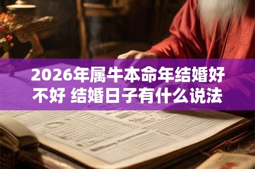 2026年属牛本命年结婚好不好 结婚日子有什么说法