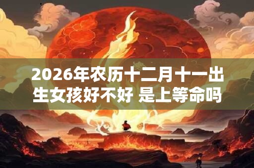 2026年农历十二月十一出生女孩好不好 是上等命吗 2026年农历十二月十一出生女孩好不好 是上等命吗