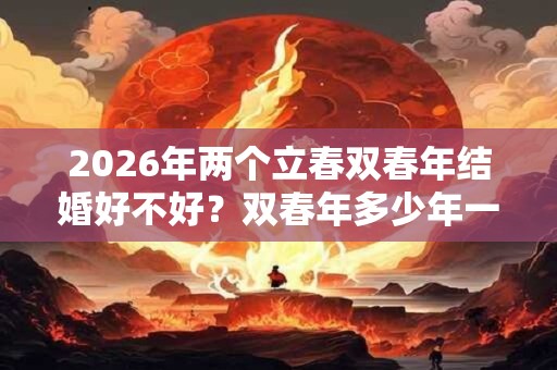 2026年两个立春双春年结婚好不好?双春年多少年一轮回? 2026年两个立春双春年结婚好不好?双春年多少年一轮回?