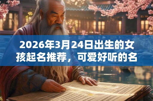 2026年3月24日出生的女孩起名推荐，可爱好听的名字精选