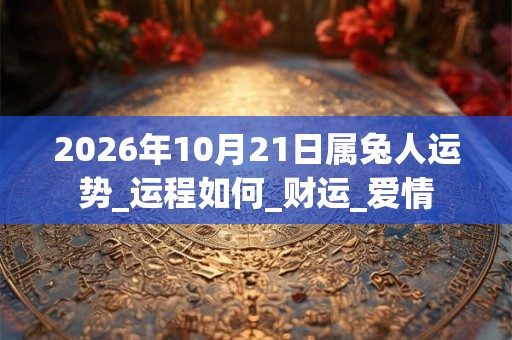 2026年10月21日属兔人运势_运程如何_财运_爱情 2026年10月21日属兔人运势_运程如何_财运_爱情