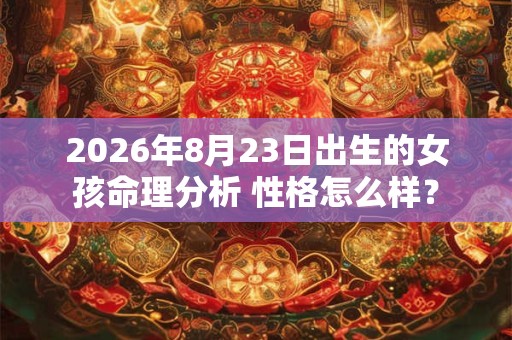 2026年8月23日出生的女孩命理分析 性格怎么样？