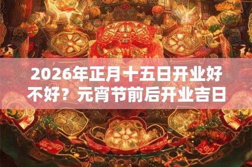 2026年正月十五日开业好不好?元宵节前后开业吉日查询 2026年正月十五日开业好不好?元宵节前后开业吉日查询