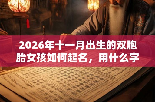 2026年十一月出生的双胞胎女孩如何起名,用什么字比较好 2026年十一月出生的双胞胎女孩如何起名,用什么字比较好