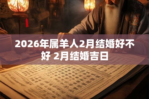 2026年属羊人2月结婚好不好 2月结婚吉日