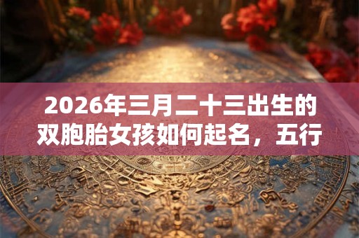2026年三月二十三出生的双胞胎女孩如何起名，五行属什么