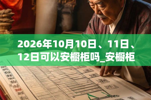 2026年10月10日、11日、12日可以安橱柜吗_安橱柜日子好吗 2026年10月10日、11日、12日可以安橱柜吗_安橱柜日子好吗