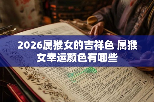 2026属猴女的吉祥色 属猴女幸运颜色有哪些 2026属猴女的吉祥色 属猴女幸运颜色有哪些
