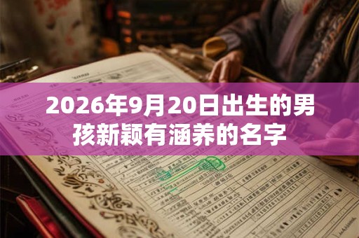 2026年9月20日出生的男孩新颖有涵养的名字 2026年9月20日出生的男孩新颖有涵养的名字