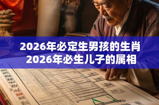 2026年必定生男孩的生肖 2026年必生儿子的属相 2026年必定生男孩的生肖 2026年必生儿子的属相