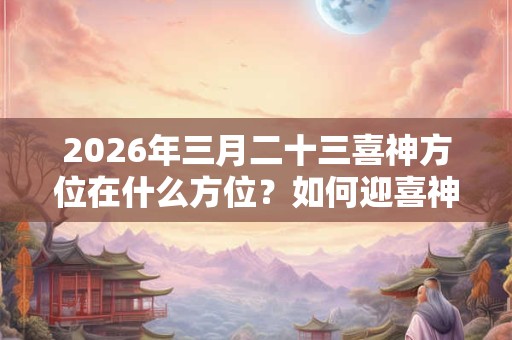 2026年三月二十三喜神方位在什么方位?如何迎喜神? 2026年三月二十三喜神方位在什么方位?如何迎喜神?