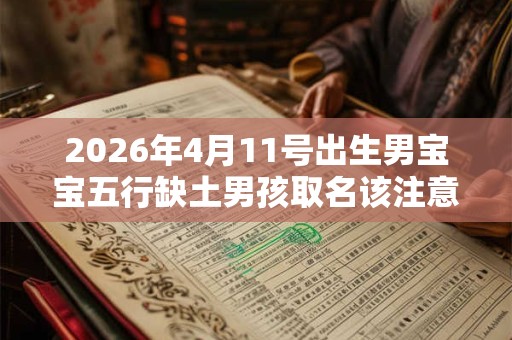 2026年4月11号出生男宝宝五行缺土男孩取名该注意什么 2026年4月11号出生男宝宝五行缺土男孩取名该注意什么